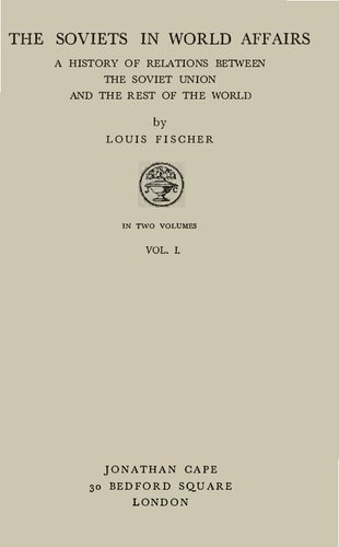 ﻿شوروی در امور جهانی: تاریخچه روابط بین اتحاد جماهیر شوروی و بقیه جهان