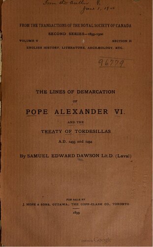 ﻿خطوط مرزبندی پاپ الکساندر ششم و معاهده توردزیلاس