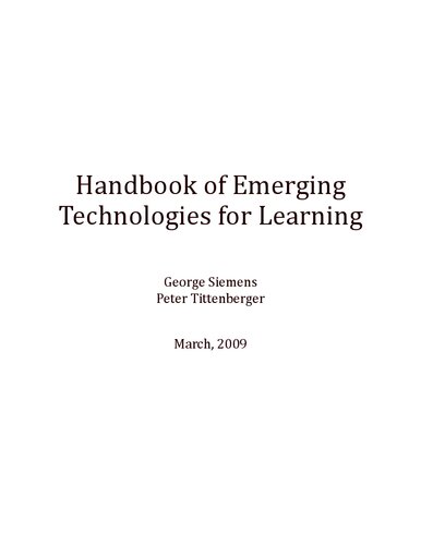 ﻿دفترچه راهنمای فن آوری های نوظهور برای یادگیری