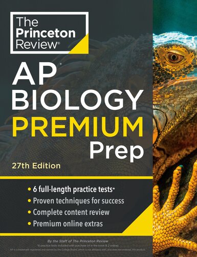 ﻿Princeton Review AP Biology Premium Prep, 2 : 6 تست تمرینی استراتژی های بررسی کامل محتوا