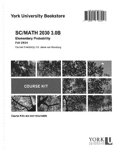 ﻿SC/MATH 2030 3.0B احتمال ابتدایی پاییز 2024 دایرکتوری دوره