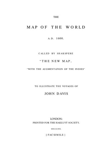 ﻿نقشه جهان در سال 1600 میلادی توسط شکسپیر [شکسپیر] 