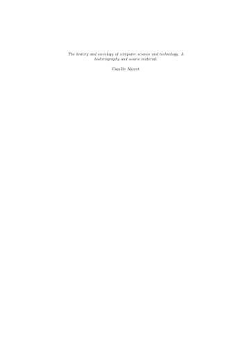 ﻿تاریخ و جامعه شناسی علوم و فناوری کامپیوتر