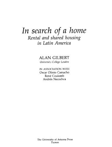 ﻿در جستجوی خانه: اجاره و مسکن مشترک در آمریکای لاتین