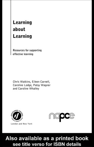 ﻿یادگیری درباره یادگیری: منابع برای حمایت از یادگیری مثر