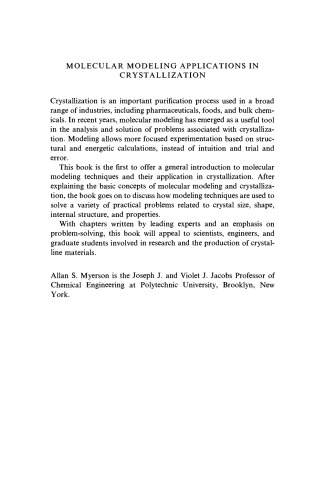 برنامه های مدل سازی مولکولی در تبلور