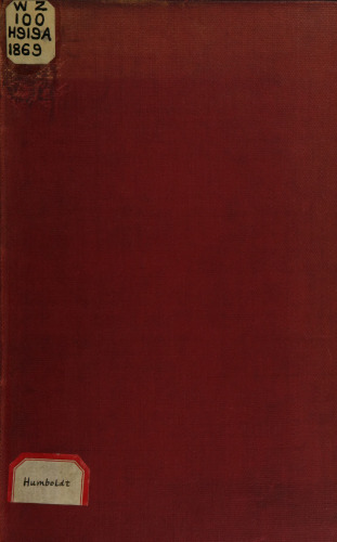 ﻿آدرس ارائه شده در سالگرد صدمین سالگرد تولد الكساندر فون هومبولت ، تحت نظارت انجمن تاریخ طبیعی بوستون