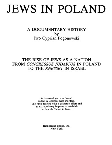 ﻿یهودیان در لهستان: یک تاریخ مستند