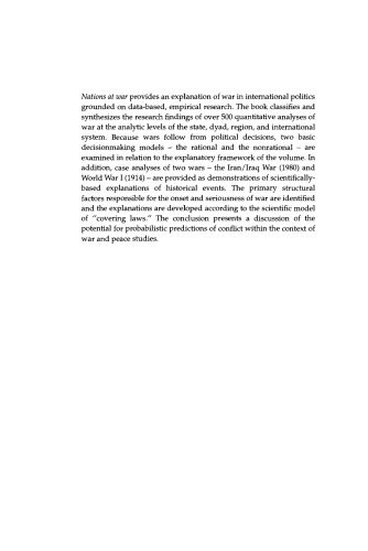 ﻿ملل در جنگ: مطالعه علمی درگیری های بین المللی