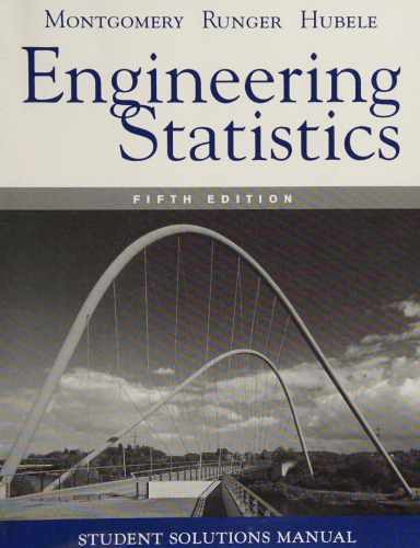 ﻿آمار مهندسی: کتابچه راهنمای راه حل های دانشجویی ، چاپ 5