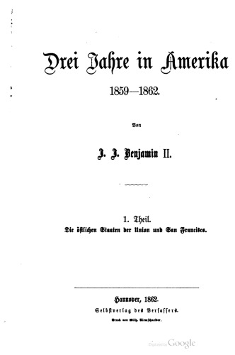 ﻿سه سال در آمریکا 1859-1862