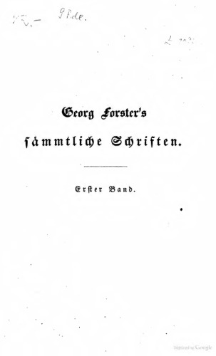 ﻿یوهان رینولد فورستر و سفر جورج فورستر از سال 1772 تا 1775 در سراسر جهان