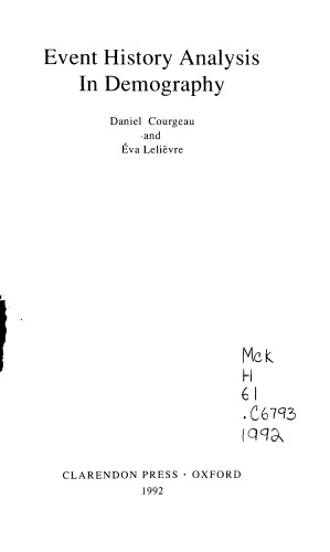 ﻿تجزیه و تحلیل تاریخ رویداد در جمعیت شناسی