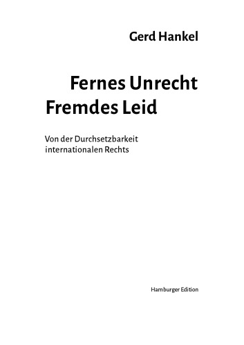 ﻿بی عدالتی سرخس. رنج خارجی: از قابلیت اجرای حقوق بین الملل