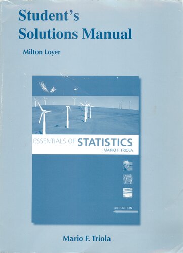 ﻿کتابچه راهنمای راه حل های دانشجویی برای ملزومات آمار ، چاپ چهارم