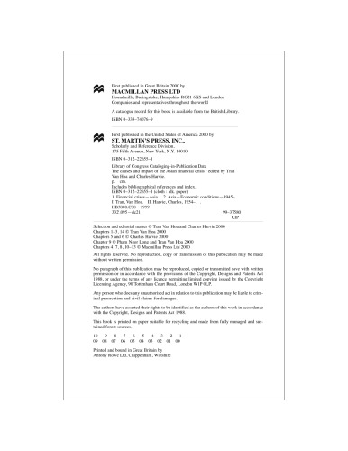 بحران آسیا: درمان ، تأثیر آنها و چشم اندازهای پس از آن