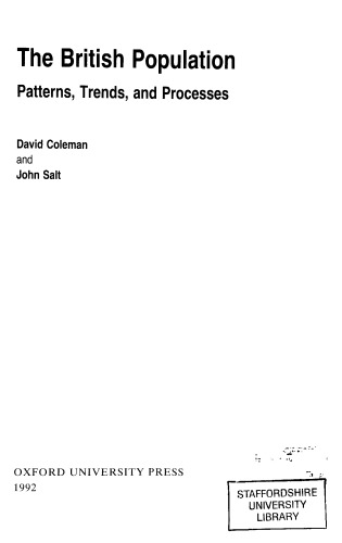 ﻿جمعیت انگلیس: الگوها ، روندها و فرایندها
