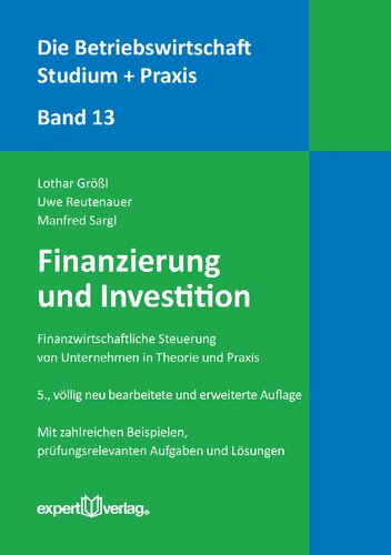 ﻿تأمین مالی و سرمایه گذاری: کنترل مالی شرکت ها در تئوری و عمل