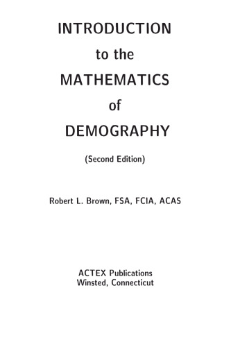 ﻿آشنایی با ریاضیات جمعیت شناسی