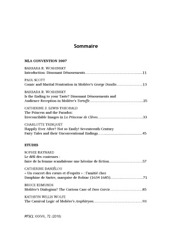 ﻿مقالات مربوط به ادبیات قرن هفده فرانسه. جلد XXXVII. شماره 72