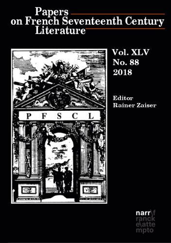 ﻿مقالات مربوط به ادبیات قرن هفده فرانسه. جلد XLV. شماره 88