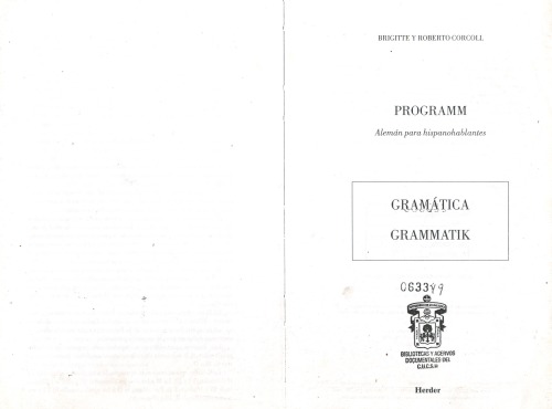 ﻿برنامه گرامر - آلمانی برای اسپانیایی زبانان