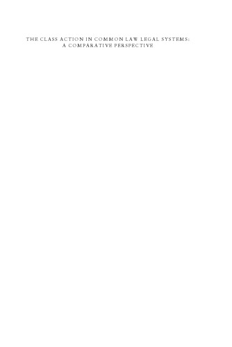 اقدام طبقاتی در سیستمهای حقوقی حقوق مشترک: دیدگاه تطبیقی