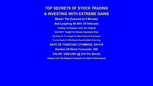 ﻿اسرار برتر معاملات سهام (پاداش: 300 سهام برای 21% تا 42% بازگشت سرمایه سالانه)