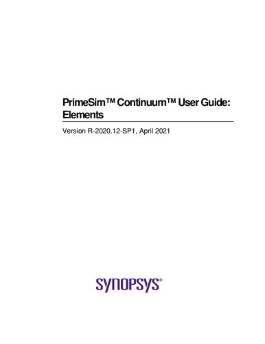﻿راهنمای کاربر Primesim ™ Continuum: عناصر