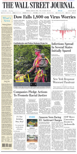 ﻿وال استریت ژورنال جمعه 12 ژوئن 2020