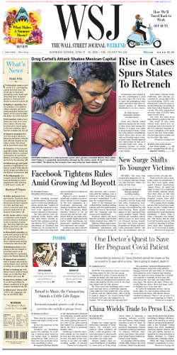 ﻿وال استریت ژورنال شنبه 27 ژوئن 2019