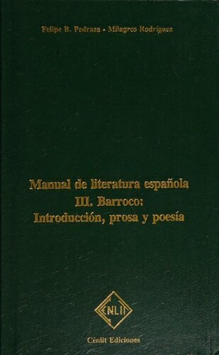 ﻿کتابچه راهنمای ادبیات باروک اسپانیایی: مقدمه ، نثر و شعر