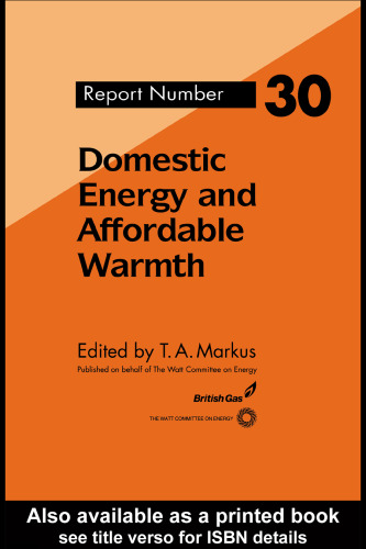 انرژی داخلی و گرمای مقرون به صرفه (کمیته وات انرژی، گزارش شماره 30)