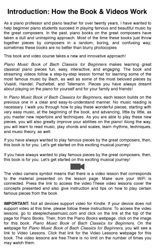 ﻿کتاب موسیقی پیانو کلاسیک باخ برای مبتدیان