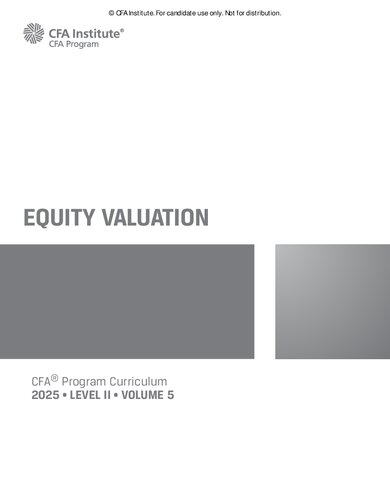 ﻿2025 CFA © برنامه برنامه درسی سطح II جلد 5 - ارزیابی سهام