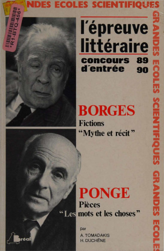 ﻿آزمون ادبی 1989-1990: Ponge ، Borges