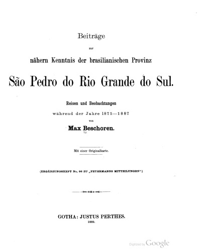 ﻿مشارکت در رویکردهای استان برزیل سائو پدرو دو ریو گراند انجام: سفر و مشاهدات در طول 1875-1875