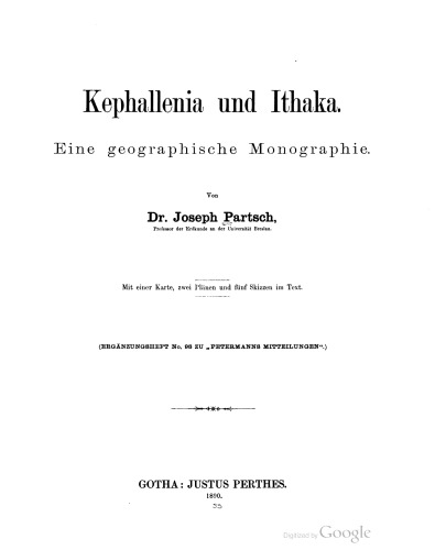 ﻿Kephallenia و Ithaka: یک مونوگرافی جغرافیایی