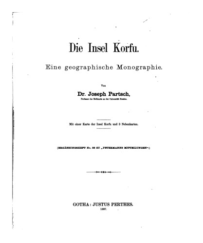﻿جزیره کورفو: یک مونوگرافی جغرافیایی