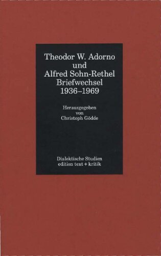 ﻿تئودور دبلیو آدورنو و آلفرد سون-ریل: مکاتبات 1936-1969