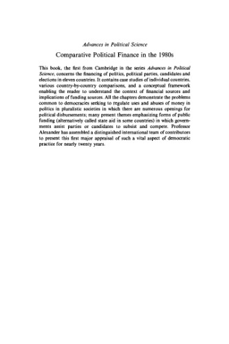 ﻿تطبیقی ​​مالیه سیاسی در دهه 1980 (پیشرفت در علوم سیاسی)