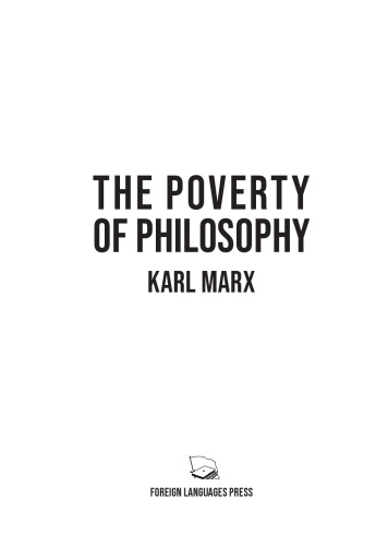 The Poverty of Philosophy