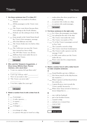 ﻿تایتانیک - آزمایشات