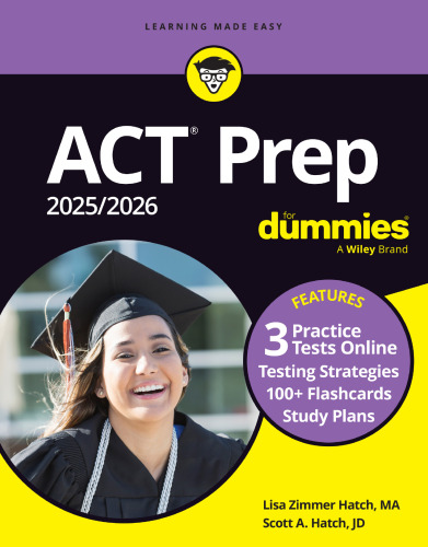 ﻿ACT PREP 2025/2026 برای Dummies: کتاب 3 تست تمرین 100 مرتبا بصورت آنلاین (ACT Prep for Dummies)