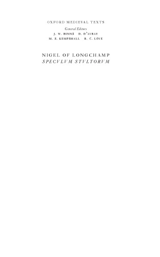 ﻿Nigel of Longchamp ، speculum stultorum