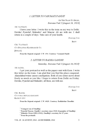 ﻿آثار کامل ماهاتما گاندی جلد 29