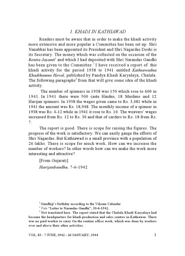 ﻿آثار کامل Mahatma Gandhi Volume 83