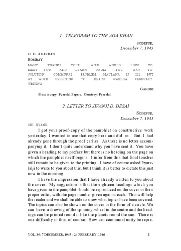 ﻿آثار کامل Mahatma Gandhi Volume 89