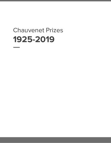 ﻿جوایز Chauvenet: 1925-2019