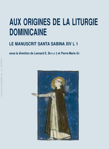 ﻿در منشأ مراسم مذهبی دومینیکن - نسخه خطی سانتا سابینا